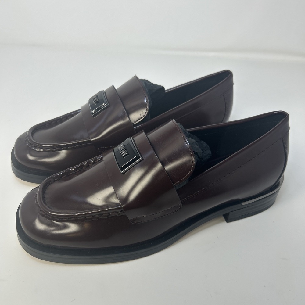 DKNY Brently Loafers Women's Size 5‎ M Bordeaux Casual Every Day Loafer/Mule